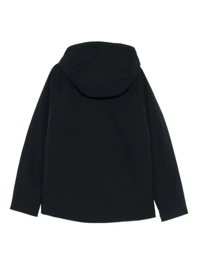 C.p. Company Hooded Padded Jacket In Blue