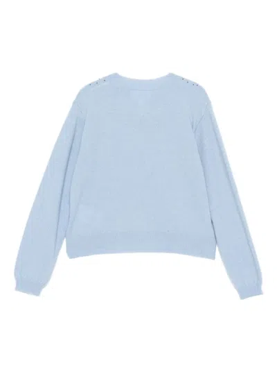 Molo Snowflake Embellished Ginny Cardigan In Blue