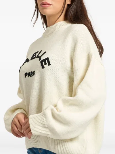 Gaëlle Logo-embroidered Sweater In Neutral