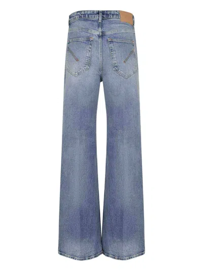 Dondup Beatrix Patch-logo Jeans In Blue