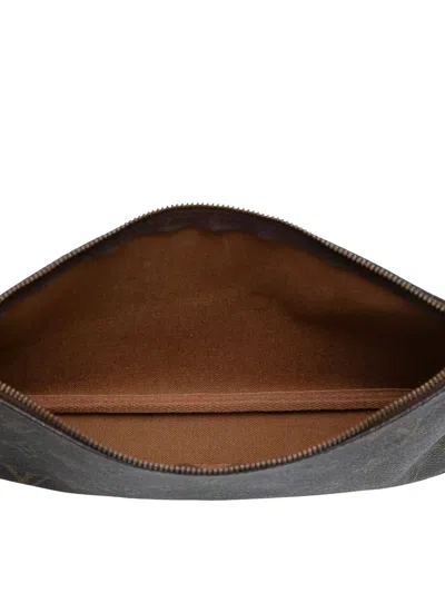 Pre-owned Louis Vuitton 1998 Monogram Pochette Accessoires Shoulder Bag In Brown