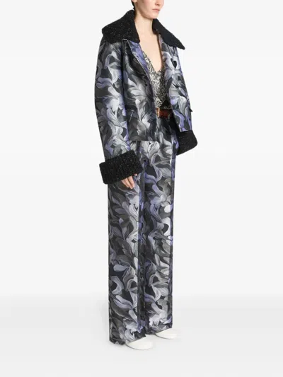 Dries Van Noten Floral-jacquard Jacket In Multi