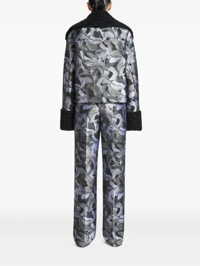 Dries Van Noten Floral-jacquard Jacket In Multi