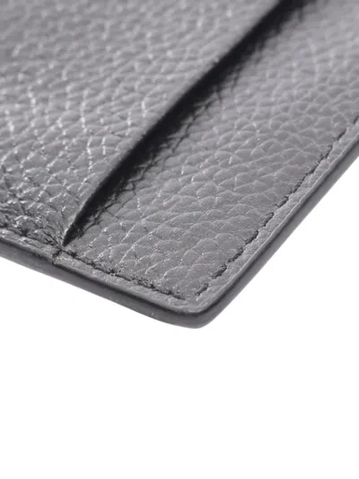 Pre-owned Balenciaga 2010-2025 Leather Fragment Purse Coin Pouch In Black