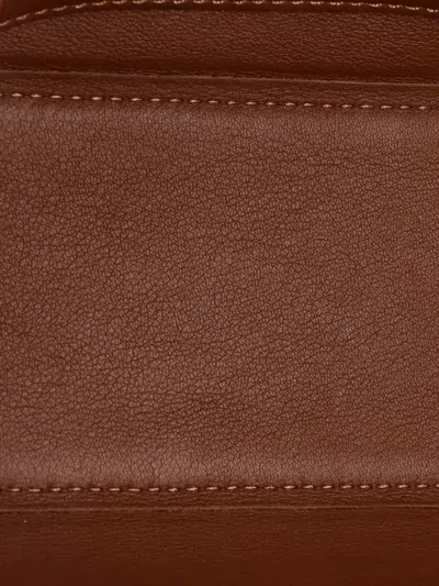 Pre-owned Loewe Anagram Square Basket Tote Canvas Mini Shoulder Bag In Neutral