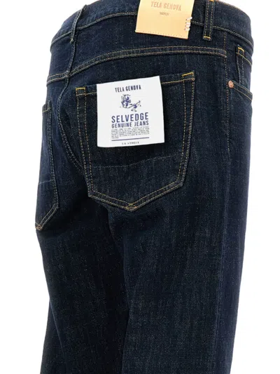 Tela Genova Straight-leg Trousers In Blue