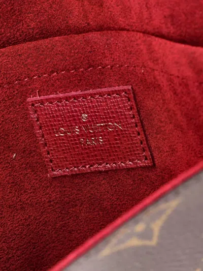 Pre-owned Louis Vuitton Felicie Pochette Monogram Canvas Crossbody Bag In Brown