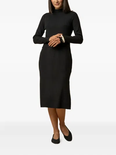 Kocca Juana Knotted Midi Dress In Black