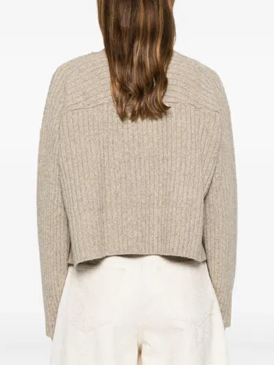 C.t.plage V-neck Sweater In Neutral