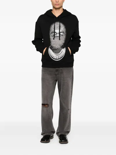 Ih Nom Uh Nit Graphic-print Hoodie In Black