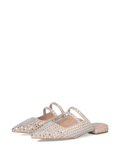 Liu •jo Pointed-toe Mules In Neutral