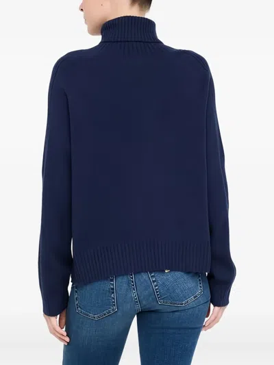 Liu •jo Turtleneck Sweater In Blue