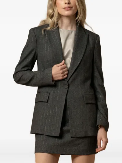 ELVETIA 细条纹西装夹克