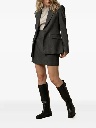 ELVETIA 细条纹西装夹克