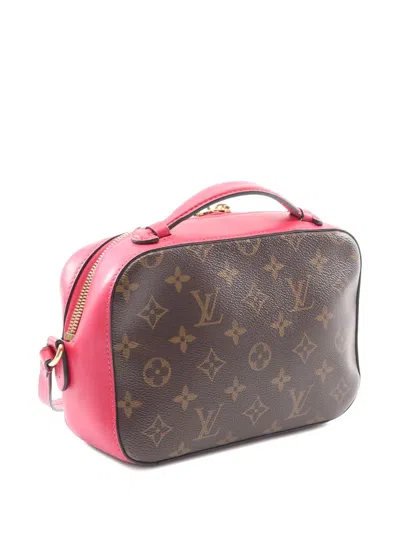 Pre-owned Louis Vuitton 2016 Saintonge Monogram Tassel Shoulder Bag In Brown