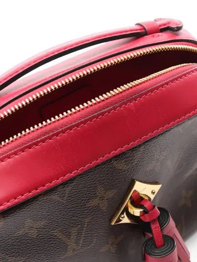 Pre-owned Louis Vuitton 2016 Saintonge Monogram Tassel Shoulder Bag In Brown