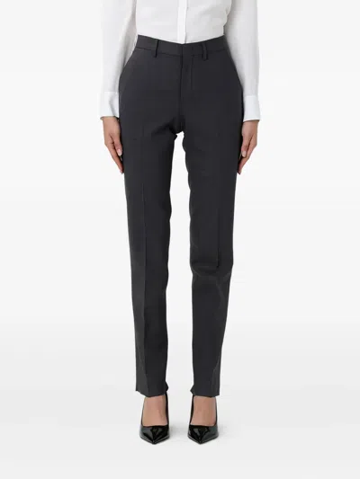 Tagliatore High-waisted Tailored Trousers In Black