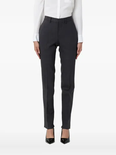 Tagliatore High-waisted Tailored Trousers In Black