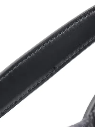 Pre-owned Prada 2010s Duet Naplak Patent Leather Bucket Bag In Black