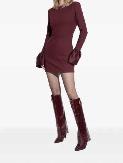 Kurt Geiger Leather Knee-high Boots In Red