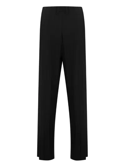 Issey Miyake Edge Ensemble Trousers In Black
