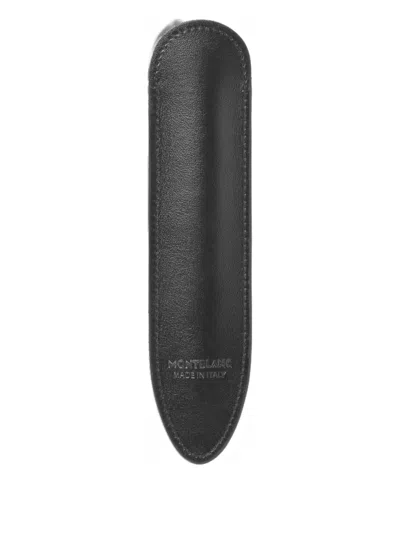 Montblanc Meisterstuck Stitching Pen-sleeve Case In Black