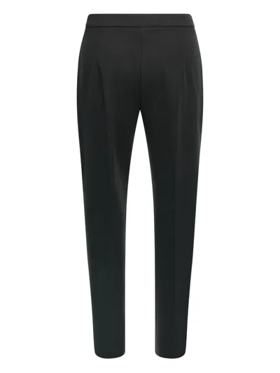 Max Mara Black Pegno Pants In Black