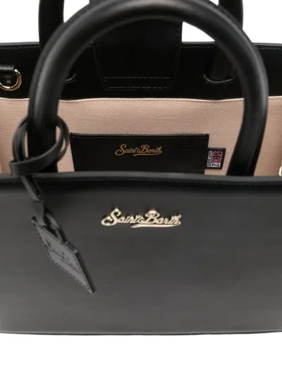 Mc2 Saint Barth Midi Logo Tote Bag In Black