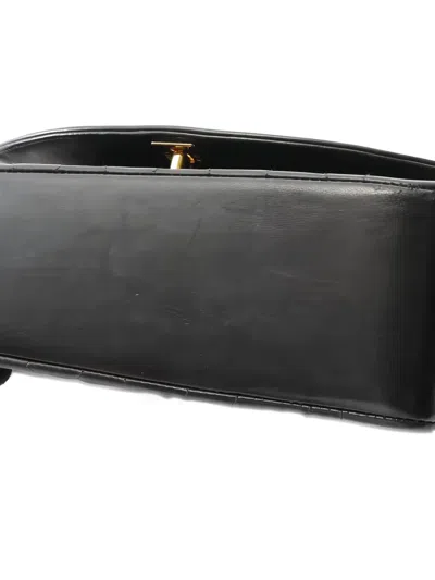 Pre-owned Chanel Small 1996-1997 Diana Matelasse Flap Chain-strap Shoulder Bag In Black