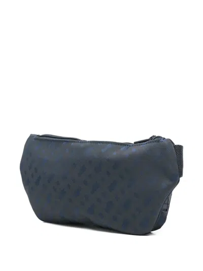 Bosswear Monogram-pattern Belt Bag In Blue
