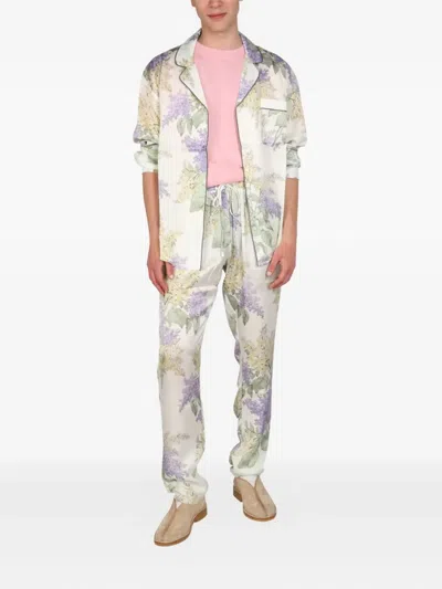 Mouty Floral-print Straight-leg Trousers In Multi