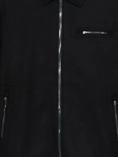 Herno Zip-up Collared Jacket In Black
