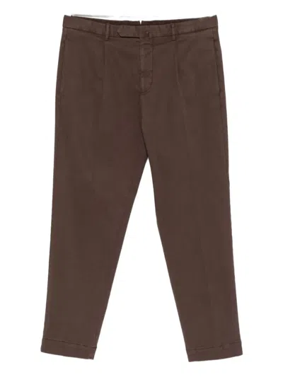 Dell'oglio Pleated Trousers In Brown