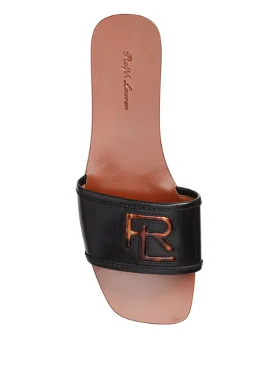 Ralph Lauren Logo-detail Sandals In Black