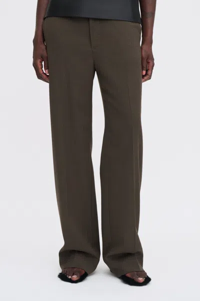 Filippa K Hutton Wool Blend Trousers In Brown