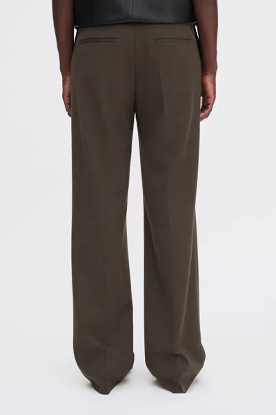 Filippa K Hutton Wool Blend Trousers In Brown