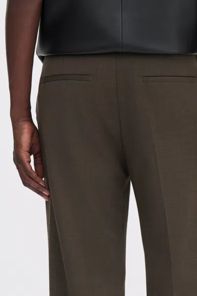 Filippa K Hutton Wool Blend Trousers In Brown