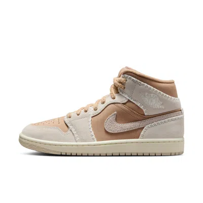 Jordan Women's Air  1 Mid Se Shoes In Brown