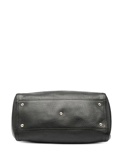 Pre-owned Gucci 2000-2015 Medium Leather Soho Cellarius Tote Bag In Black