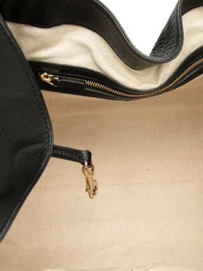 Pre-owned Gucci 2000-2015 Medium Leather Soho Cellarius Tote Bag In Black