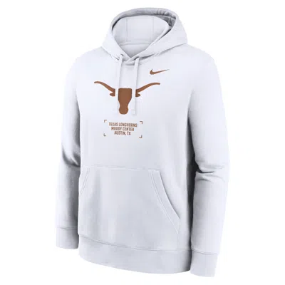 Nike Texas Club Basketball 2-hit  Men's College Pullover Hoodie In White