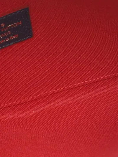 Pre-owned Louis Vuitton 2018 Monogram Empreinte Pochette Felicie Crossbody Bag In Blue