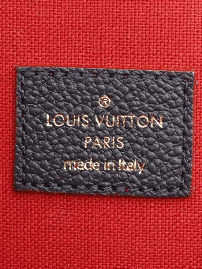 Pre-owned Louis Vuitton 2018 Monogram Empreinte Pochette Felicie Crossbody Bag In Blue