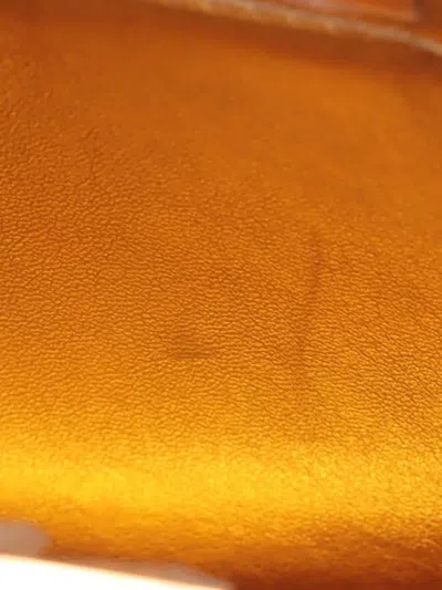 Pre-owned Fendi 2008-2025 Small Nappa Peekaboo Iseeu East West Chain Crossbody Bag In Yellow