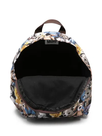 Molo Print Backpack In Black