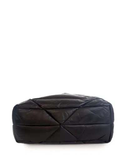Pre-owned Prada 2013-2025 Large Quilted Nappa Padded Tote Bag In Black