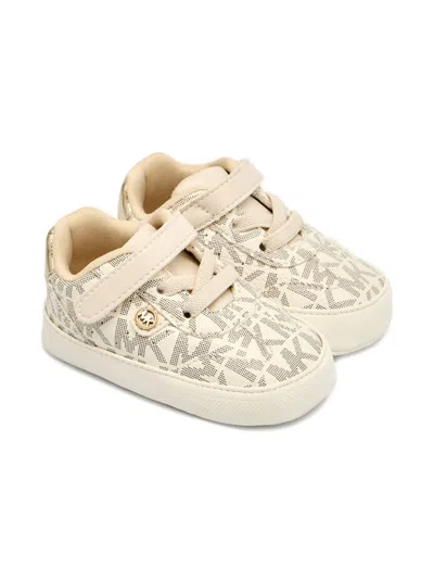Michael Kors Logo-print Sneakers In Neutral