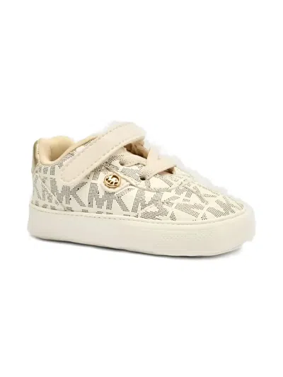 Michael Kors Logo-print Sneakers In Neutral