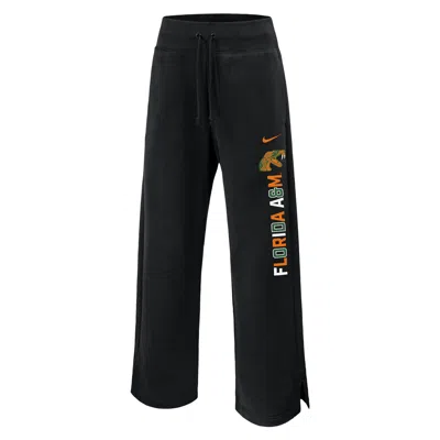 Jordan Women's  College Phoenix Fleece (florida A&m University) Sweatpants In Black