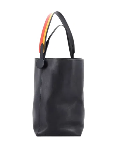 Pre-owned Hermes Licol Bag Volupto 19 Bucket Bag In Black